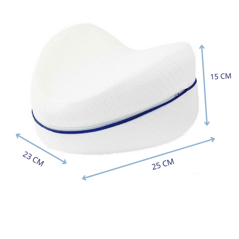 Ortopedisk Knäkudde i Memory Foam med Ventilerade Lufthål | För Bättre Sömn och Smärtlindring Lissandra.se