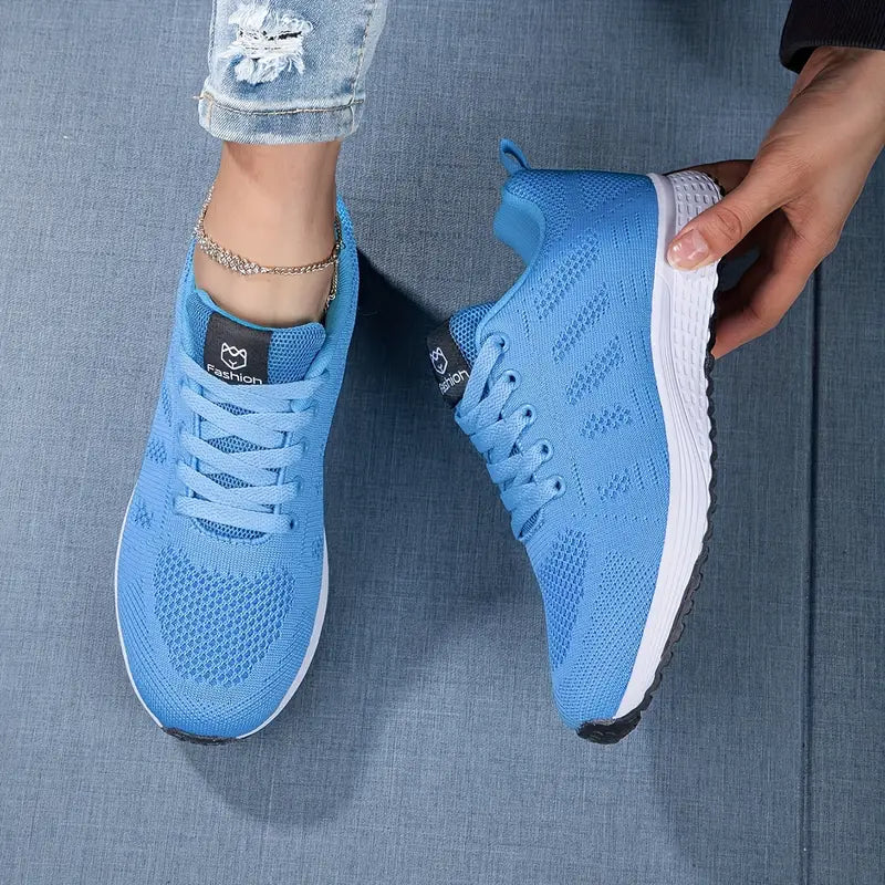 Aktiva Sneakers Dam | Andningsbar Mesh och Lättviktsdesign för Komfort 0