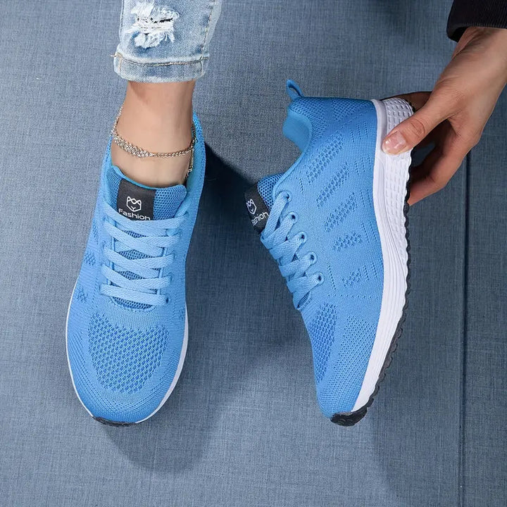 Aktiva Sneakers Dam | Andningsbar Mesh och Lättviktsdesign för Komfort 0