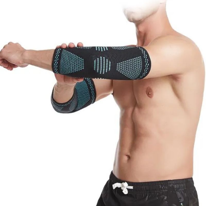 Anatomiskt Armbågsstöd | Ventilerande Kompression för Smärtlindring | Justerbar och Bekväm Design för Aktiv Livsstil 0