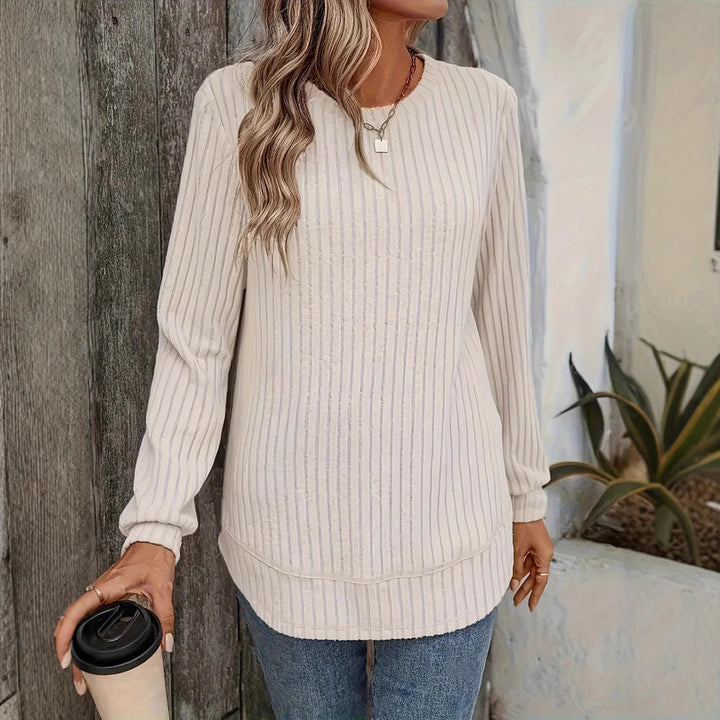 Ava | Elegant Långärmad Pullover för Vårens Garderob 1