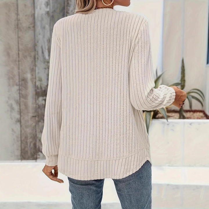 Ava | Elegant Långärmad Pullover för Vårens Garderob 2