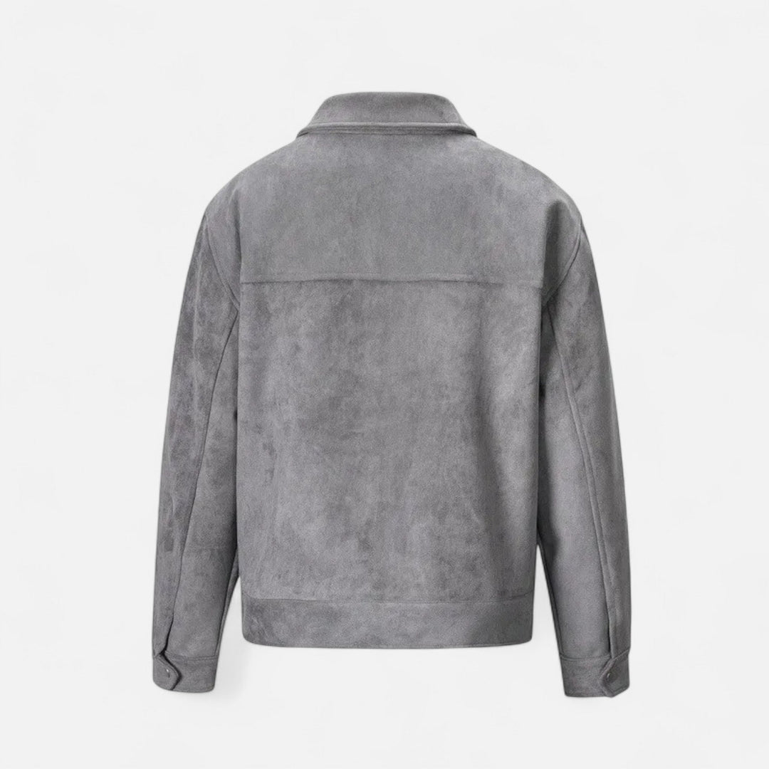 Avslappnad Herrjacka | Dragkedja och Utility Pocket Design för Vardagsbruk 5