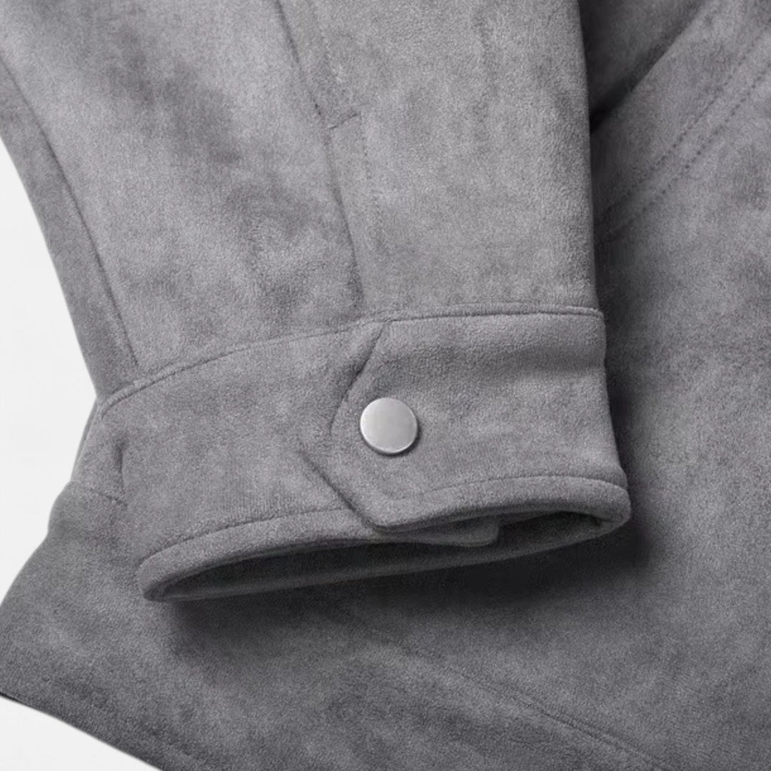 Avslappnad Herrjacka | Dragkedja och Utility Pocket Design för Vardagsbruk 7
