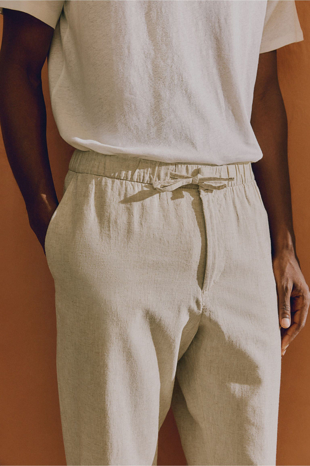 Avslappnade Byxor Herr | Mjukisbyxor med Elastisk Midja & Sidfickor | Snygg Casual Look för Komfort 6