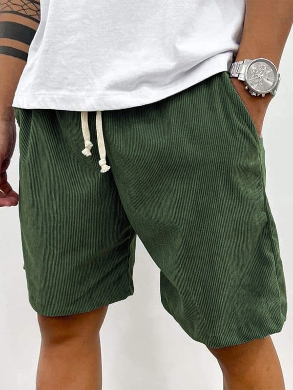 Casual Vårstil | Stretchshorts för Män med Mjuk Ribbad Textur | Avslappnad Passform för Komfortabla Dagar 5