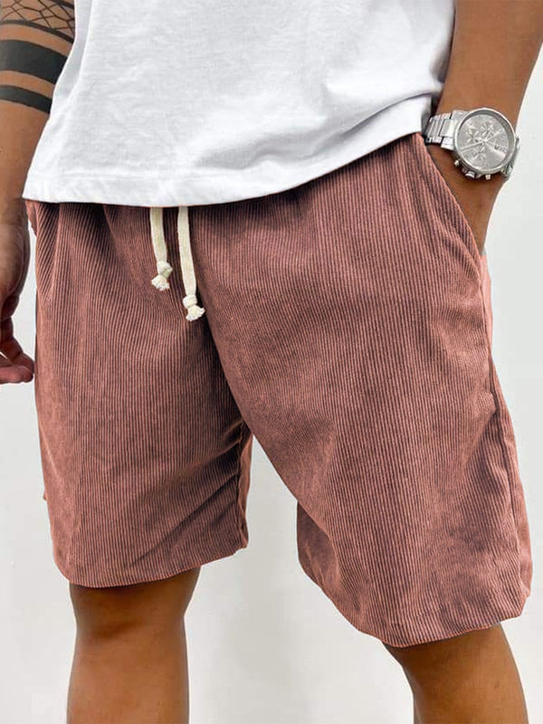 Casual Vårstil | Stretchshorts för Män med Mjuk Ribbad Textur | Avslappnad Passform för Komfortabla Dagar 6