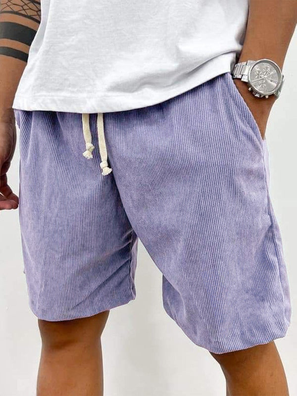 Casual Vårstil | Stretchshorts för Män med Mjuk Ribbad Textur | Avslappnad Passform för Komfortabla Dagar 7