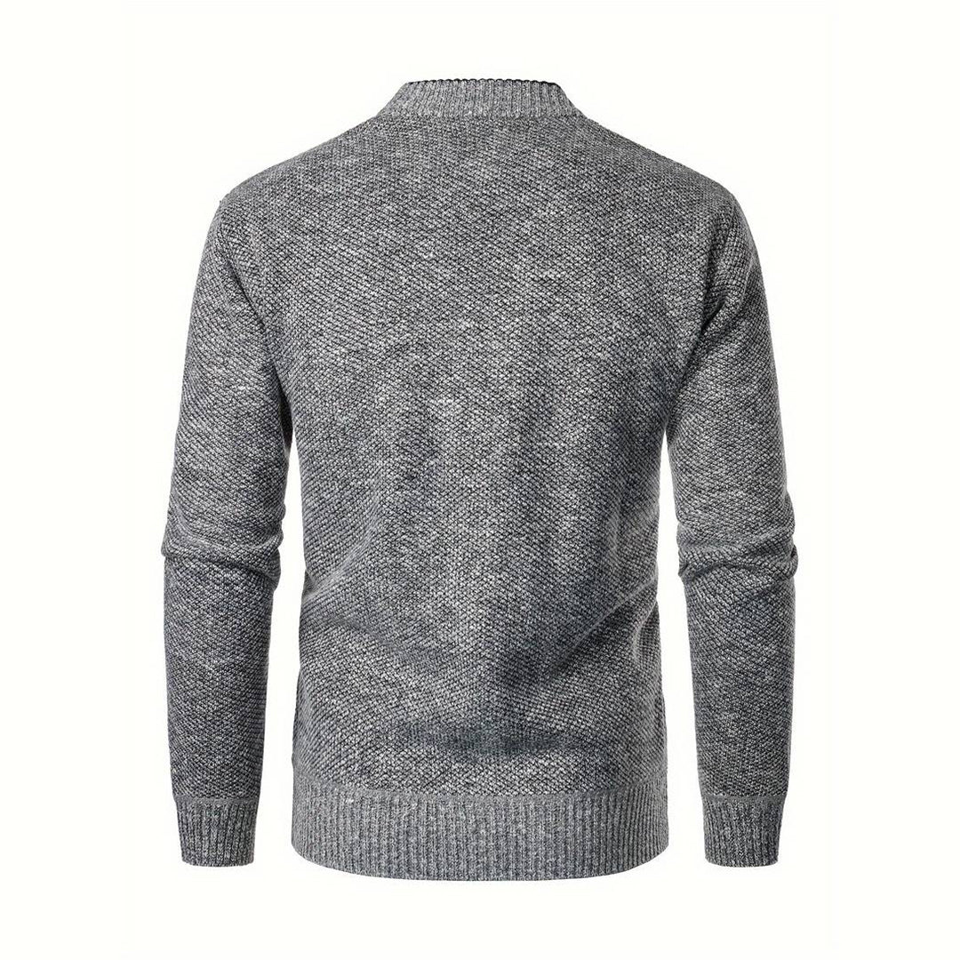 Chunky V-ringad Cardigan Män | Elegant Design med Funktionella Fickor för Komfort och Värme 1