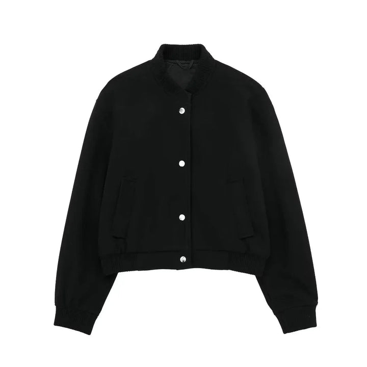 Cropped Bomberjacka Dam | Sportig Design i Lätt Material för Trendig Komfort 3