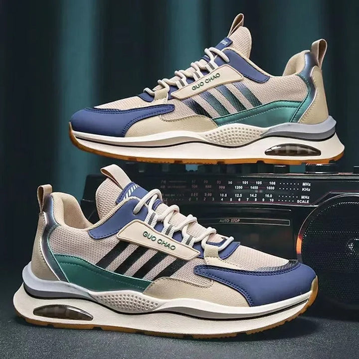Dynamiska Sneakers Män | Flerfärgad Design med Chunky Sula | Stabilitet och Komfort för Aktiv Livsstil 0