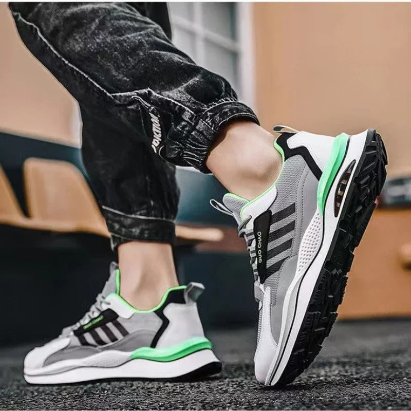 Dynamiska Sneakers Män | Flerfärgad Design med Chunky Sula | Stabilitet och Komfort för Aktiv Livsstil 4
