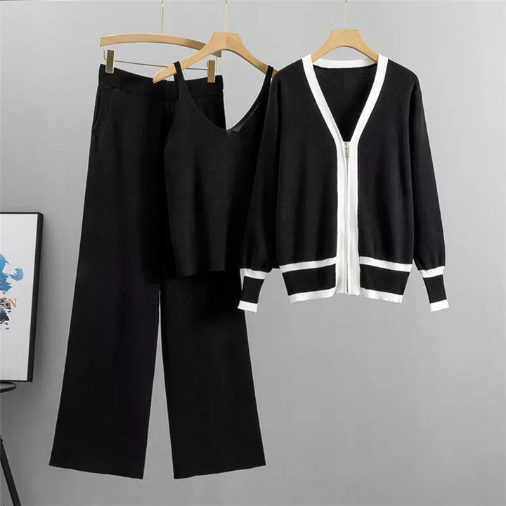 Elegant 3-delat Set för Kvinnor med Mjukt Tyg och Chic Design | Komfortabel och Avslappnad Passform 2