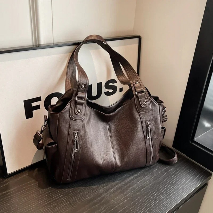 Elegant Axelväska Dam | Zip Top Design med Avtagbar Crossbody-rem | Praktisk Vardagshandväska för Mångsidig Användning 4