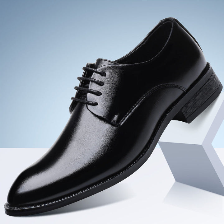 Elegant Derby | Herrskor med Mandeltå och Slitstark Sula | Komfortabel Design för Kontor och Bröllop 2