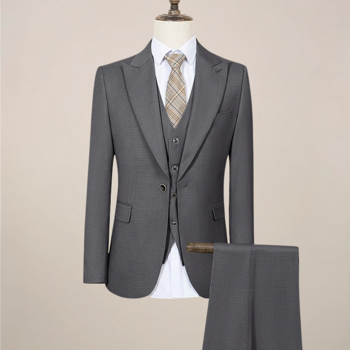 Elegant Grön Kostym Herr | Tredelad Slim Fit Design för Formella Evenemang 4