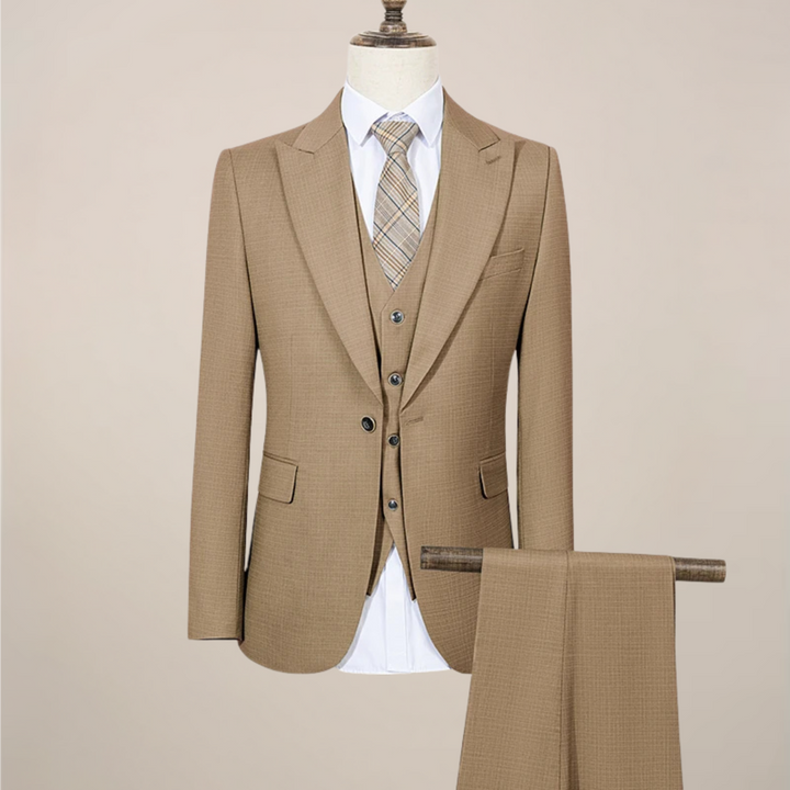 Elegant Grön Kostym Herr | Tredelad Slim Fit Design för Formella Evenemang 5