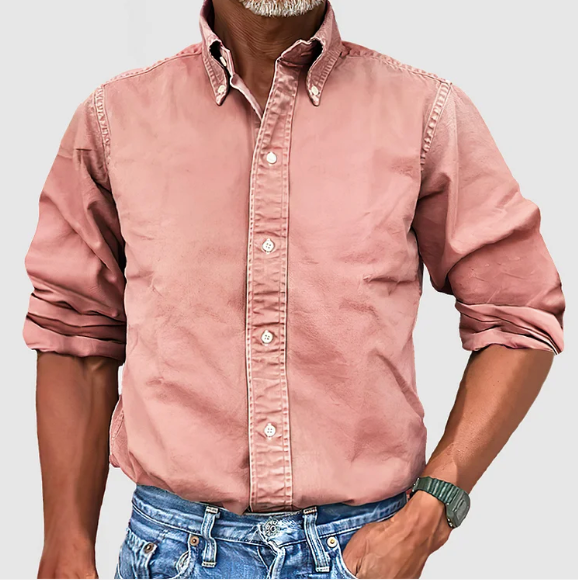 Elegant Herrskjorta | Långärmad Button-Up i 100% Bomull med Modern Design | Mångsidig Stil för Vardagsbruk 5