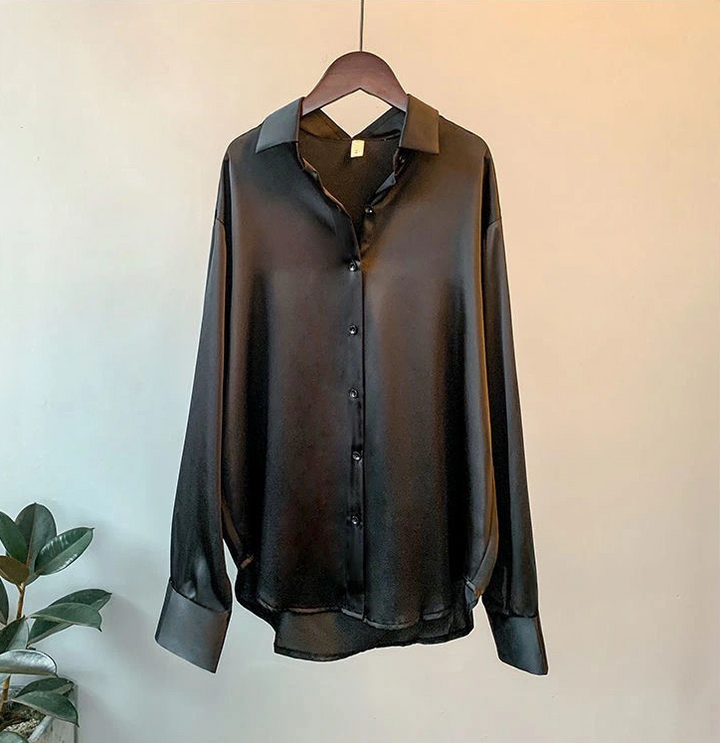 Elegant Höstblus för Kvinnor med Klassisk Design och Smickrande Siluett 3