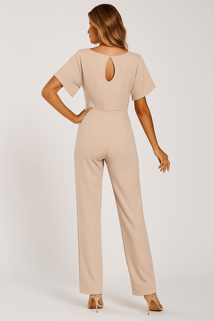 Elegant Jumpsuit För Kvinnor Med Justerbar Midja | Mångsidig Outfit För Stilfulla Tillfällen 1