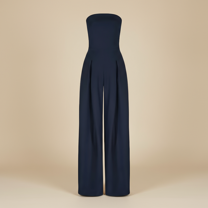 Elegant Jumpsuit för Kvinnor | Axelbandslös Design med Vida Ben | Perfekt för Formella Evenemang 1