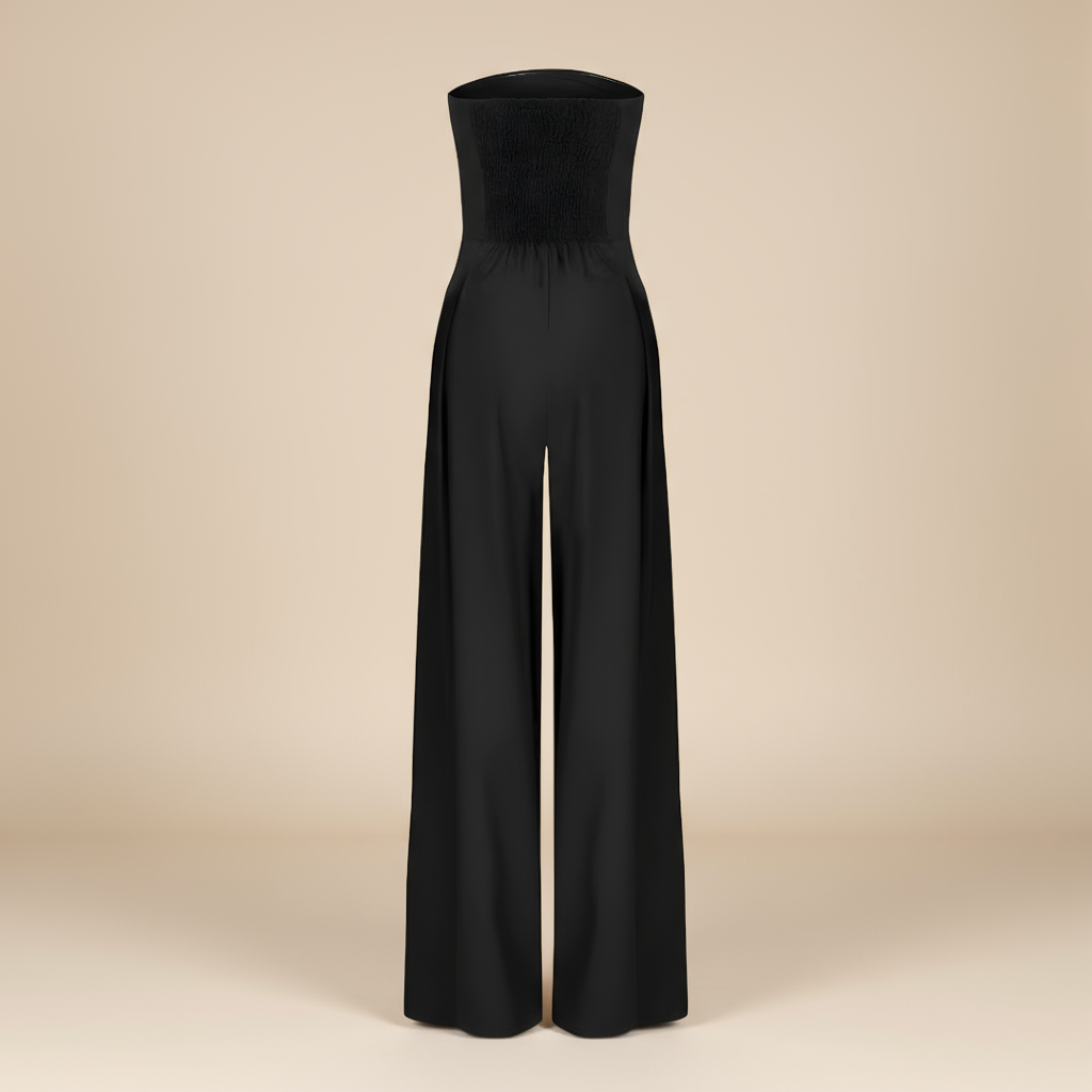 Elegant Jumpsuit för Kvinnor | Axelbandslös Design med Vida Ben | Perfekt för Formella Evenemang 3