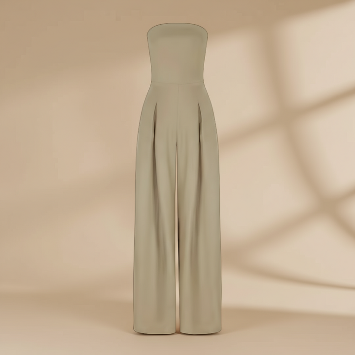 Elegant Jumpsuit för Kvinnor | Axelbandslös Design med Vida Ben | Perfekt för Formella Evenemang 5
