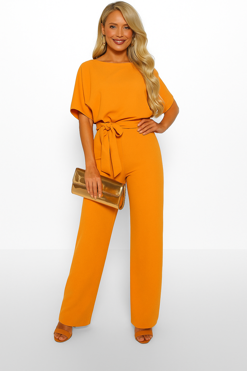 Elegant Jumpsuit för Kvinnor med Justerbart Knytband | Perfekt för Dags- och Kvällsevenemang 10