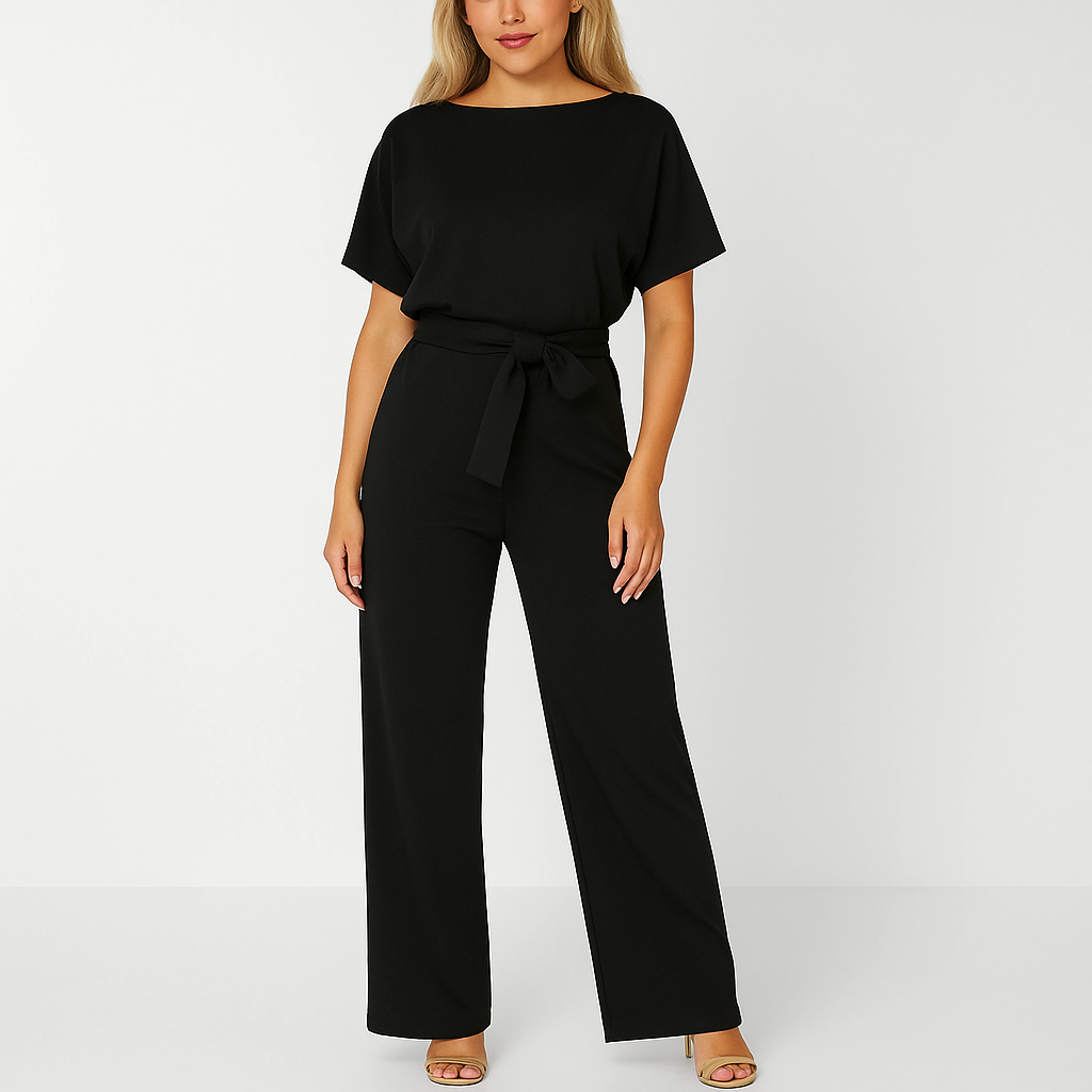 Elegant Jumpsuit för Kvinnor med Justerbart Knytband | Perfekt för Dags- och Kvällsevenemang 2