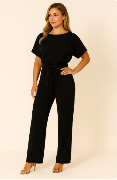 Elegant Jumpsuit för Kvinnor med Justerbart Knytband | Perfekt för Dags- och Kvällsevenemang 3