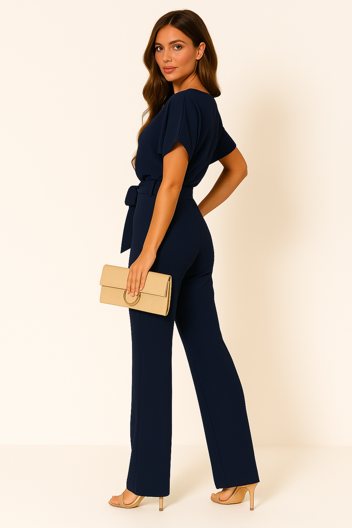 Elegant Jumpsuit för Kvinnor med Justerbart Knytband | Perfekt för Dags- och Kvällsevenemang 7
