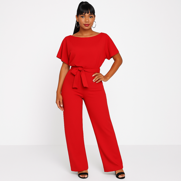 Elegant Jumpsuit för Kvinnor med Justerbart Knytband | Perfekt för Dags- och Kvällsevenemang 9
