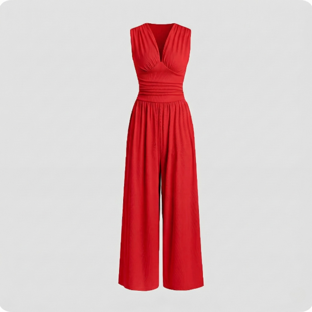 Elegant Jumpsuit för Kvinnor med Smickrande Passform | Ärmlös Design för Stil och Komfort 1