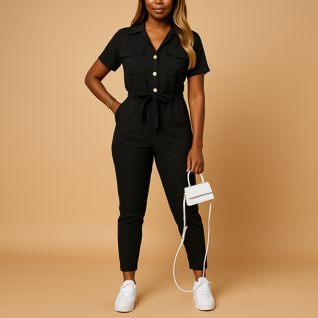 Elegant Jumpsuit med Knappdetaljer för Kvinnor | Mångsidig Design för Vardagselegans 2