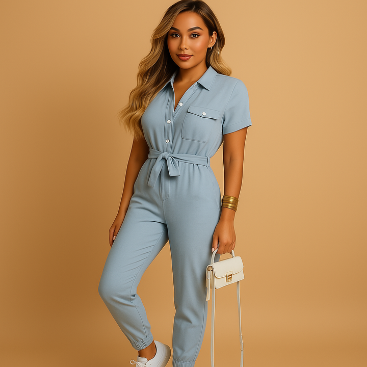 Elegant Jumpsuit med Knappdetaljer för Kvinnor | Mångsidig Design för Vardagselegans 9