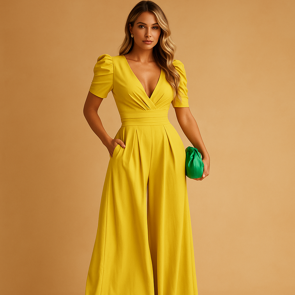 Elegant Jumpsuit med Skräddarsydd Passform och Flytande Finish | Perfekt för Formella Evenemang 2