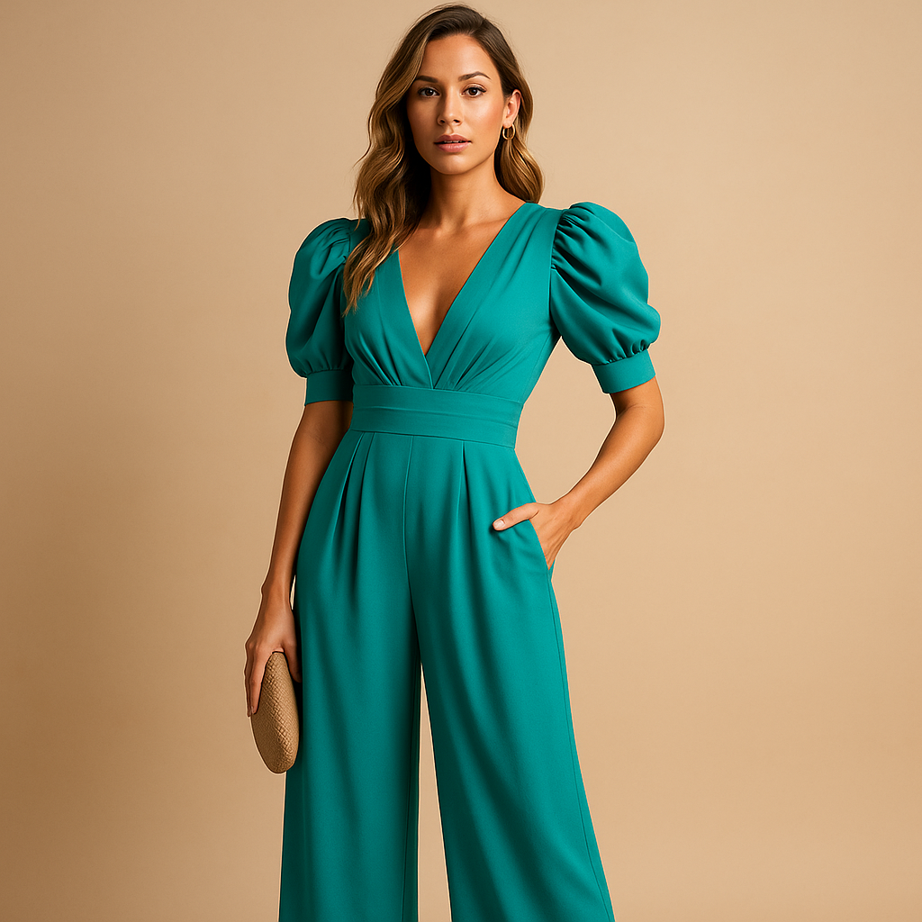Elegant Jumpsuit med Skräddarsydd Passform och Flytande Finish | Perfekt för Formella Evenemang 3