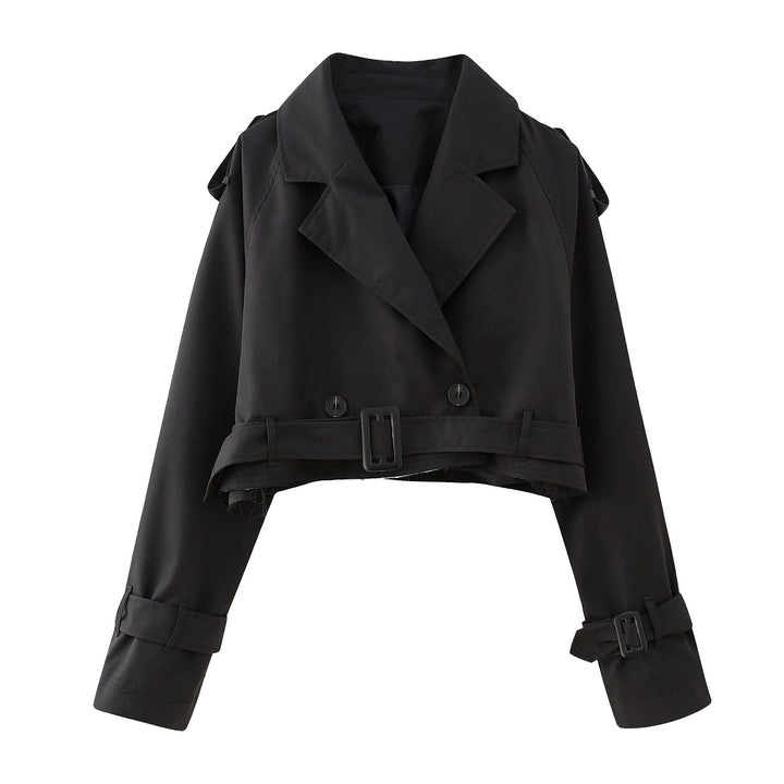Elegant Kappa | Beskuren Trenchcoat för Kvinnor med Justerbart Midjebälte | Modern Design för Stil och Komfort 3