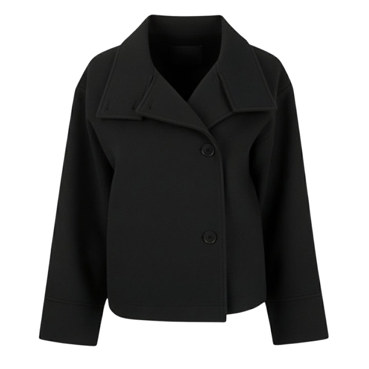 Elegant Kappa | Kort Dubbelknäppt Kappa med Lyxigt Tyg | Mångsidig Stil för Alla Tillfällen 3