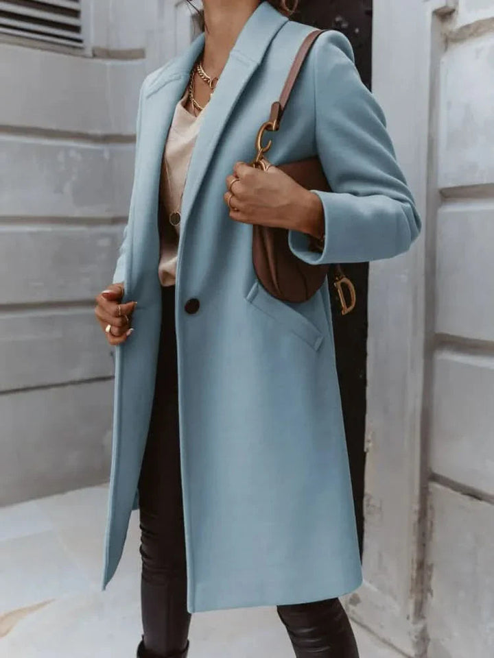 Elegant Kappa | Lång Skräddarsydd Kappa med Strukturerad Design | Stilren Överrock för Kalla Dagar 1
