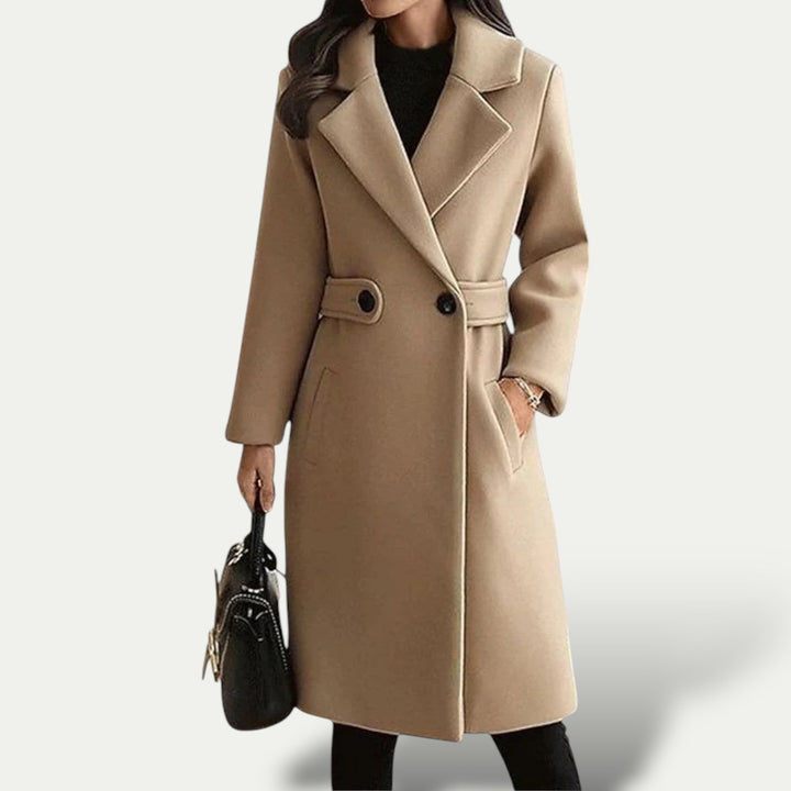 Elegant Kappa | Maxi Kappa för Kvinnor med Bred Slag och Diskreta Fickor | Perfekt för Höst och Vinter 0