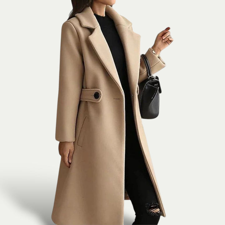 Elegant Kappa | Maxi Kappa för Kvinnor med Bred Slag och Diskreta Fickor | Perfekt för Höst och Vinter 1