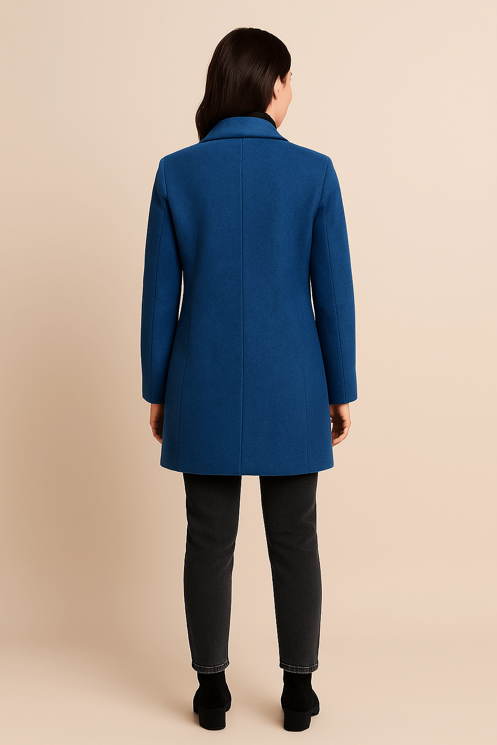 Elegant Kappa för Kvinnor med Hög Ståkrage och Varm Tygblandning för Stil och Komfort 2