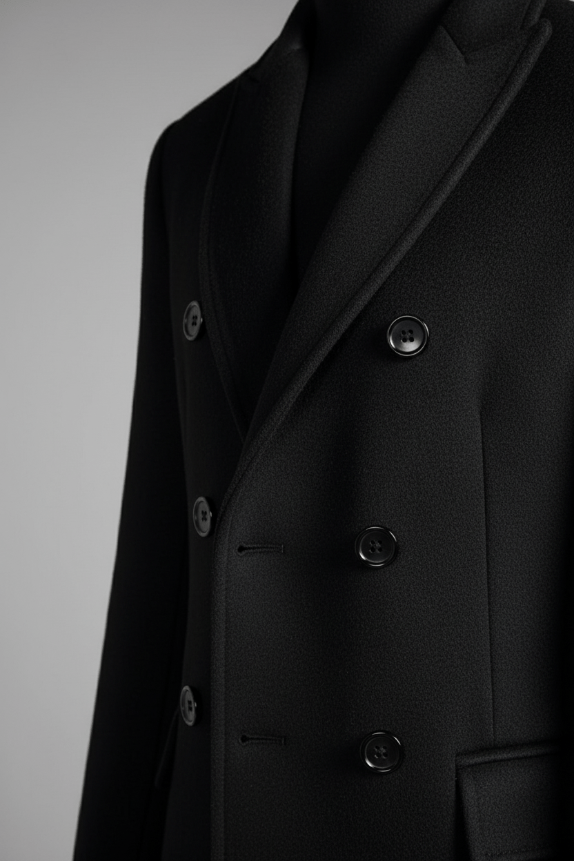 Elegant Kappa för Män | Dubbelknäppt Design med Hållbar Polyester för Mångsidighet 3