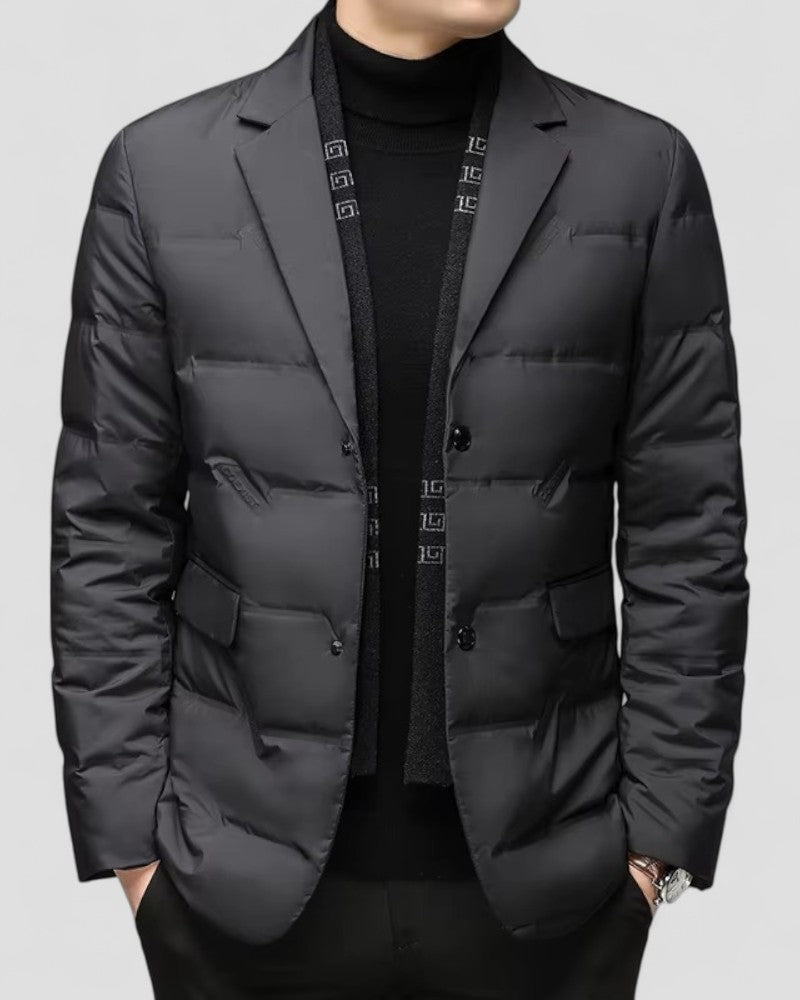 Elegant Kavaj Jacka för Män med Vadderad Design | Perfekt för Smart Casual 0