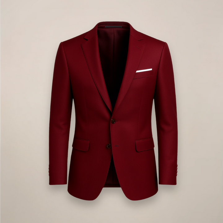 Elegant Kavaj | Slim Fit Formell Kavaj med Enkelknäppt Design | Mångsidig Kavaj för Affärsmöten och Fester 0