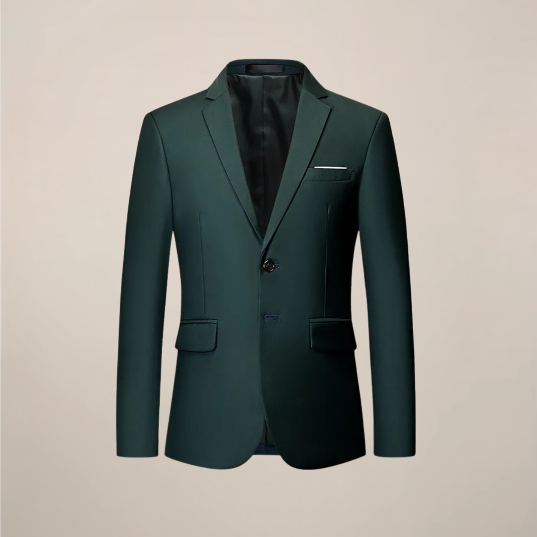 Elegant Kavaj | Slim Fit Formell Kavaj med Enkelknäppt Design | Mångsidig Kavaj för Affärsmöten och Fester 2