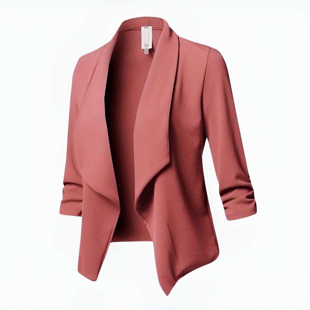 Elegant Kavaj för Kvinnor | Slim Fit Långärmad Kavaj med Tidlös Design | Mångsidig Styling för Professionella Tillfällen 0
