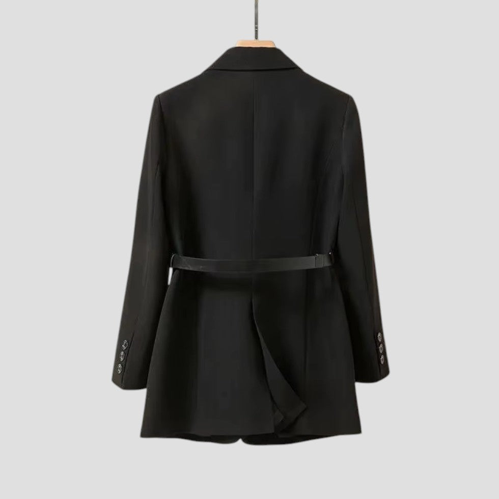 Elegant Kavajjacka Dam | Skräddarsydd Design med Bältesdetalj | Perfekt för Professionella Tillfällen 2