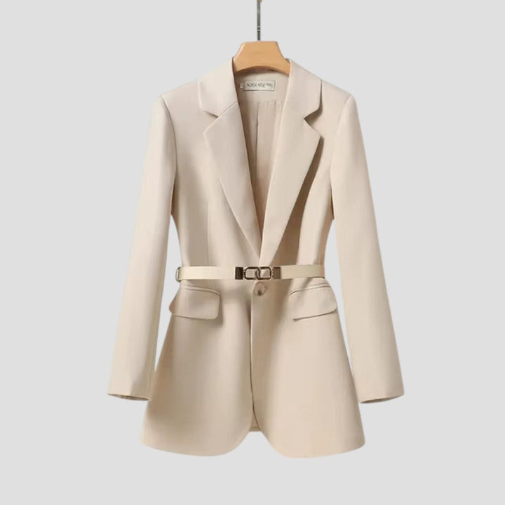 Elegant Kavajjacka Dam | Skräddarsydd Design med Bältesdetalj | Perfekt för Professionella Tillfällen 3